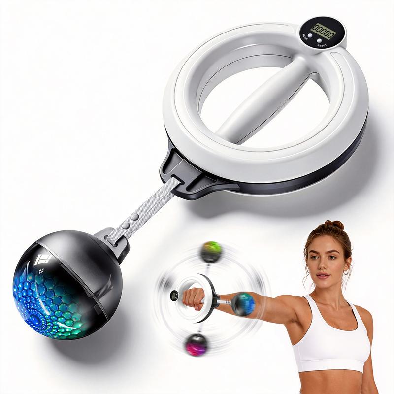 เครื่องบริหารแขน 360° พร้อมลูกบอล LED